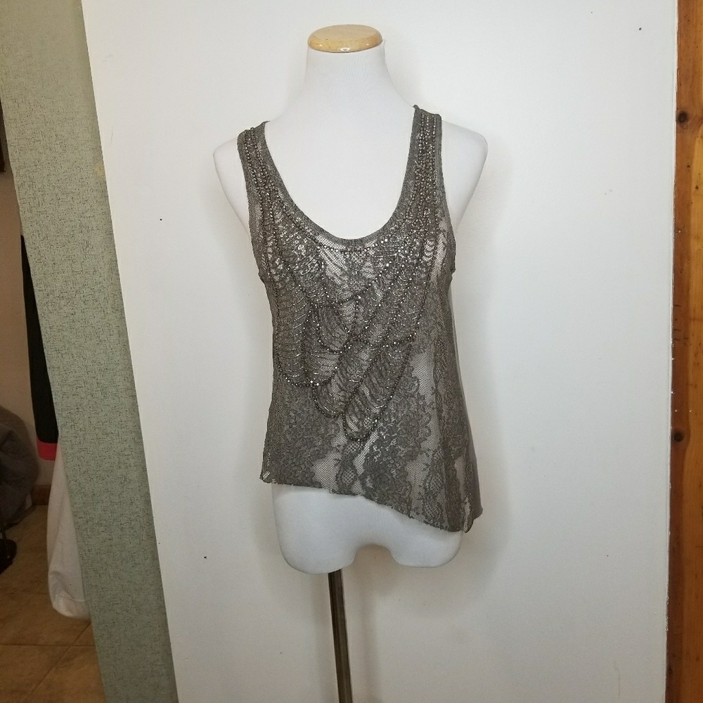Top Shop Embellished Rhinestone Top - Picture 6 of 7
